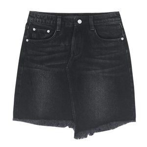 Ladies high waist denim skirt